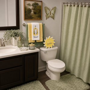 Green and yellow-Bath Set