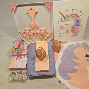 Pink and Purple Unicorn-Bath Set - Image 2