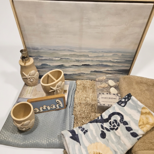 Powder Blue and Tan Sea World-Bath Set - Image 2