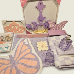 Purple and Pink Butterfly-Bath Set - Image 2
