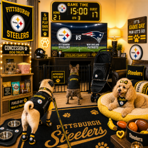Black and Yellow- Dog Basket-Small