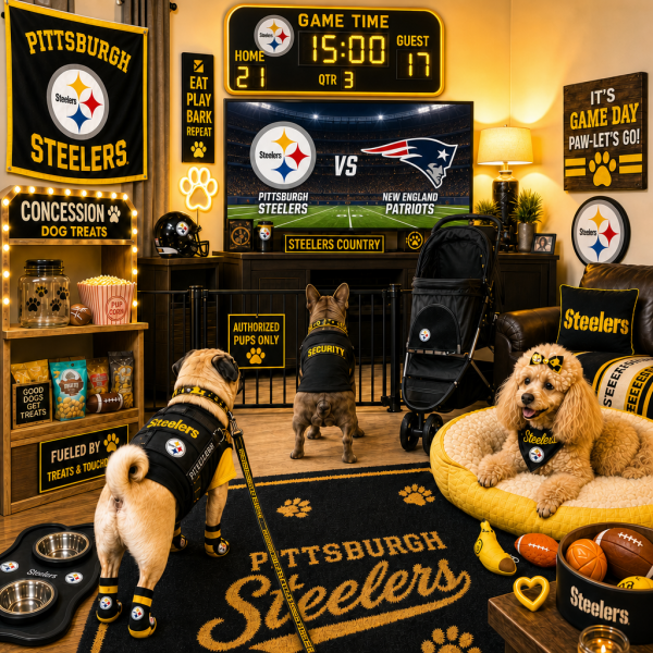 Black and Yellow- Dog Basket-Small
