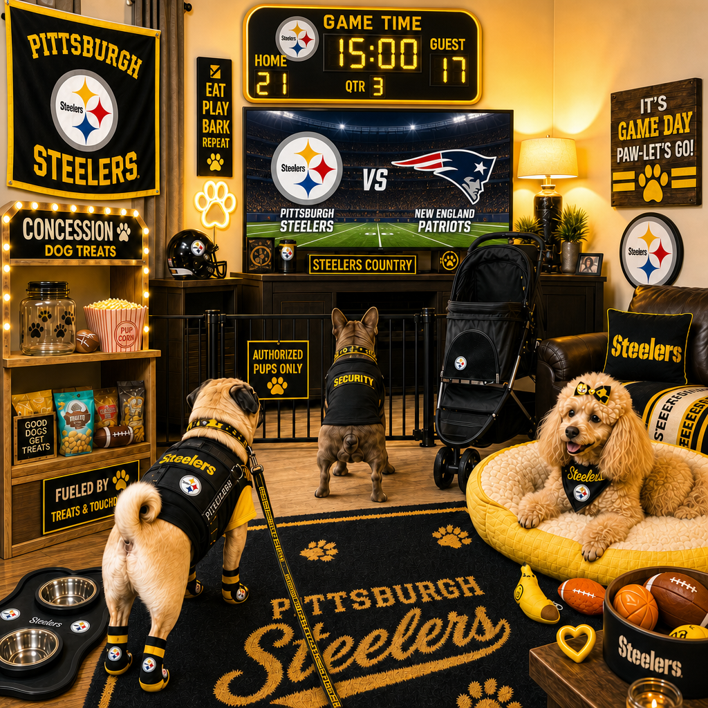 Black and Yellow- Dog Basket-Small - Image 1