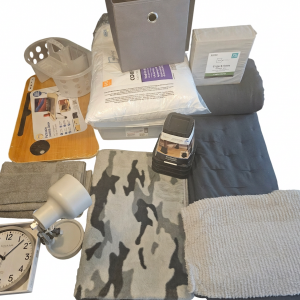Dark Gray and Light Gray Dorm Room - Image 2