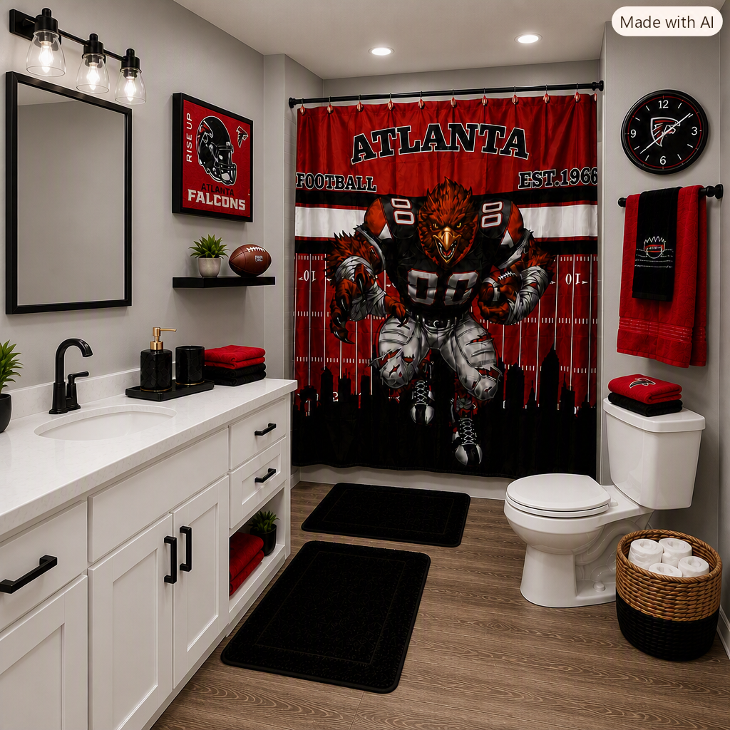 Atlanta Falcon Bathroom - Image 1