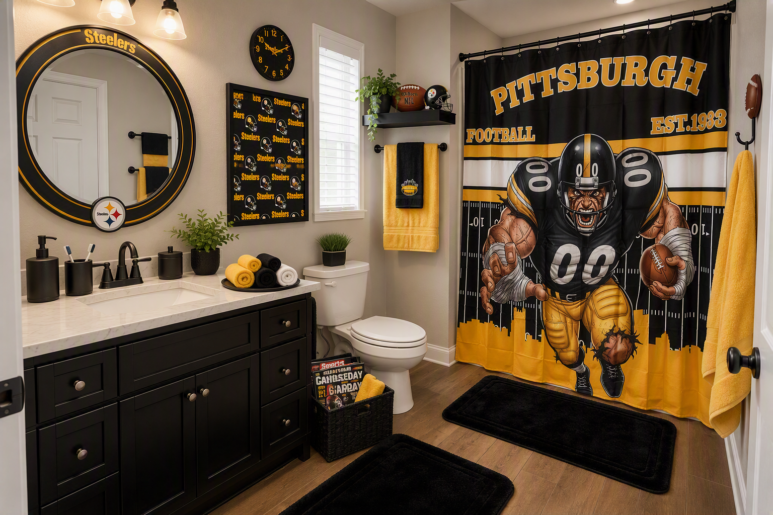 Steelers Bathroom - Image 1